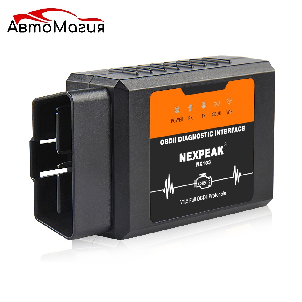 Автомобильный сканер NEXPEAK NX 103 Wi-Fi ELM 327 V1.5 OBD2 (Чип  PIC18F25K80) — Автомагия