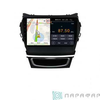 Штатная магнитола Parafar для Hyundai Santa Fe 3 2012+ на Android 8.1.0 (PF209LTX)